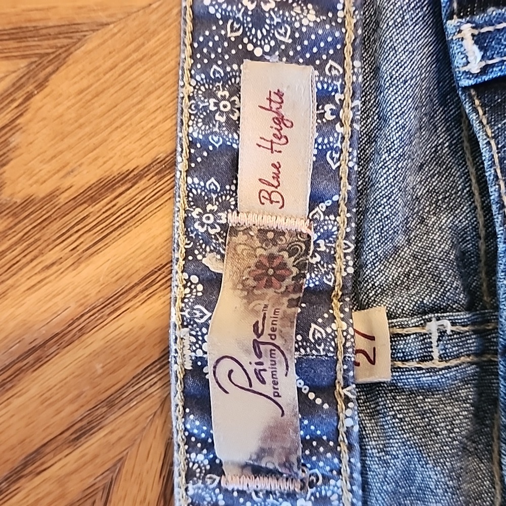 Paige Blue Heights Jeans - Picture 2 of 12